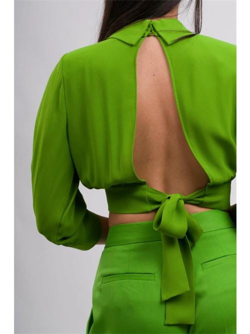 Camicia in georgette con fusciacca ELISABETTA FRANCHI | CA14761E2.EV3